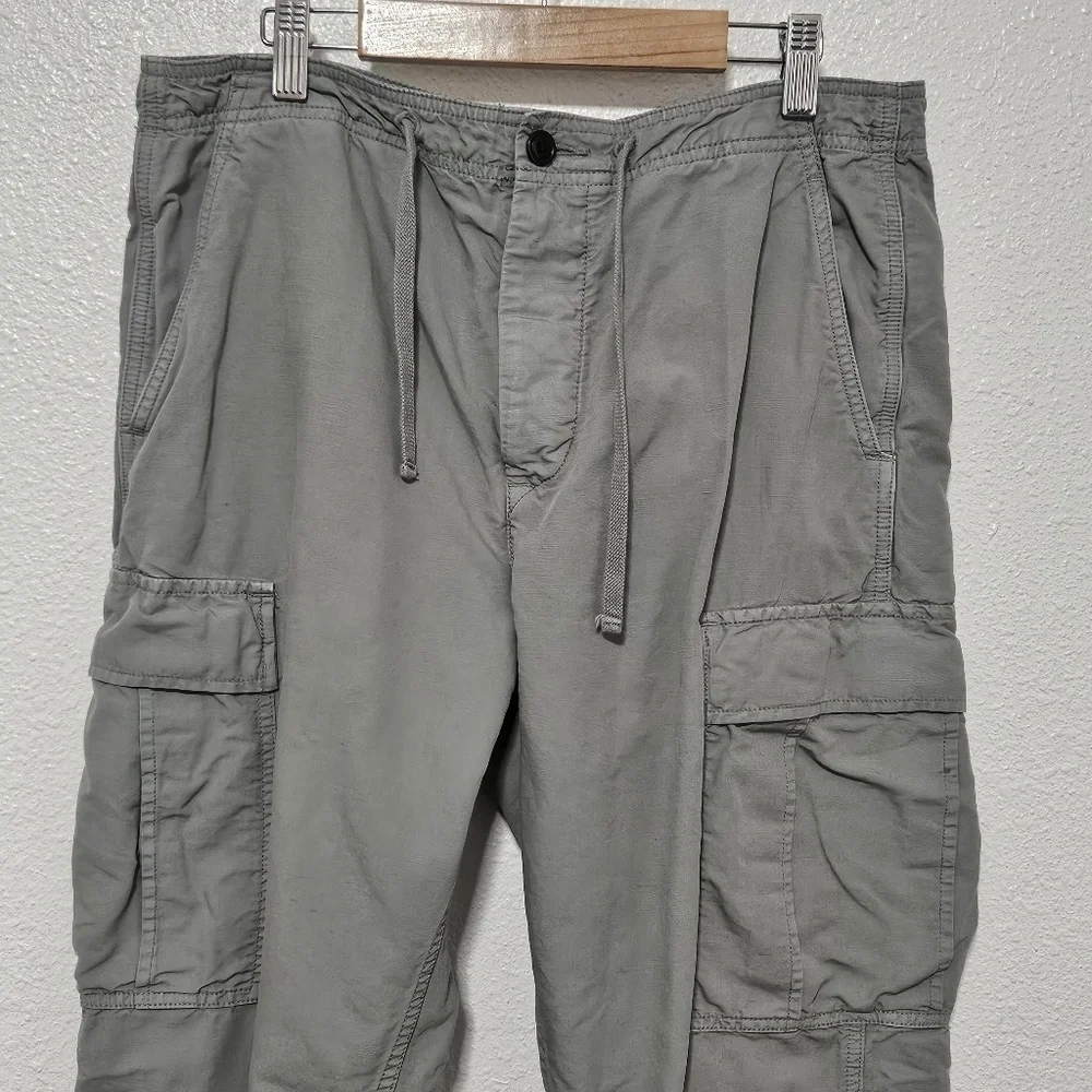 J Crew cargo jogger pants see description for sizing linen blend